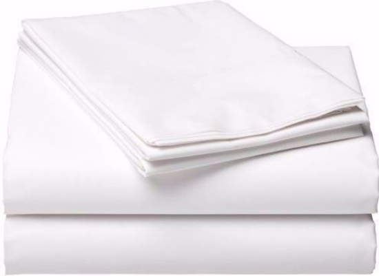 White Draw Sheets 50/50 Poly Cotton