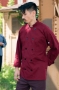 Burgundy, Classic Poplin Chef Coat, Wholesale