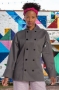 Slate, Classic Poplin Chef Coat, Wholesale