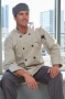 Stone, Classic Poplin Chef Coat, Wholesale