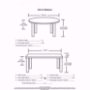 Bulk Poly Check Banquet Tablecloth - Measurement