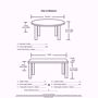 Basic Poly Banquet Tablecloth - Measurement