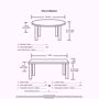Bulk Duchess Banquet Tablecloths - Measurement