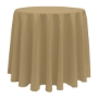 Basic Poly Round Tablecloth -  Café