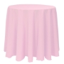 Basic Poly Round Tablecloth - LightPink