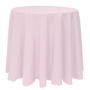 Basic Poly Round Tablecloth - IcePink