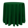 Basic Poly Round Tablecloth - Hunter