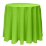 Basic Poly Round Tablecloth - Lime