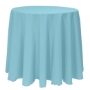 Basic Poly Round Tablecloth - Turquoise