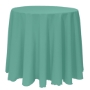 Basic Poly Round Tablecloth - Jade