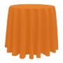 Basic Poly Round Tablecloth -  Orange