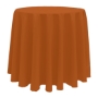 Basic Poly Round Tablecloth -  Burnt Orange