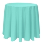 Basic Poly Round Tablecloth - Caribbean