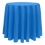 Basic Poly Round Tablecloth - Cobalt