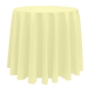 Basic Poly Round Tablecloth - Maize