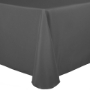 Basic Poly Banquet Tablecloth - Charcoal