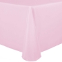 Basic Poly Banquet Tablecloth - Ice Pink