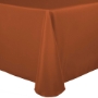 Basic Poly Banquet Tablecloth - Burnt Orange