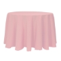 Basic Poly Round Tablecloth - Dusty Rose