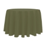 Basic Poly Round Tablecloth - Olive