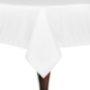 Basic Poly Square Tablecloth - White