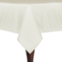 Basic Poly Square Tablecloth - Ivory