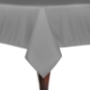 Basic Poly Square Tablecloth - Silver