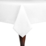 Spun Poly Square Tablecloth -White