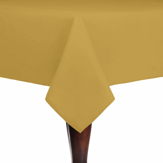 Spun Poly Square Tablecloth - Gold