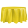 Lemon, Duchess Matte Satin Round Tablecloth