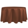 Copper, Duchess Matte Satin Round Tablecloth