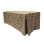 Chocolate, Miranda Damask Fitted Tablecloth