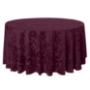  Melrose  Damask Round Tablecloth - Burgundy