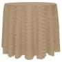 Poly Stripe Round Tablecloth - Toast