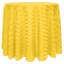 Poly Stripe Round Tablecloth - Golden