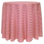 Poly Stripe Round Tablecloth - Dusty Rose