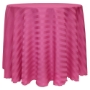 Poly Stripe Round Tablecloth - Raspberry