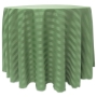 Poly Stripe Round Tablecloth - Sage
