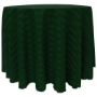 Poly Stripe Round Tablecloth -  Hunter