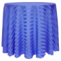 Poly Stripe Round Tablecloth - Periwinkle