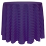 Poly Stripe Round Tablecloth - purple