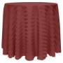 Poly Stripe Round Tablecloth - Brick