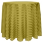 Poly Stripe Round Tablecloth - Acid-green