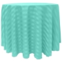 Poly Stripe Round Tablecloth - Caribbean
