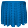 Poly Stripe Round Tablecloth - Cobalt