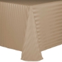 Poly Stripe Banquet Tablecloth - Toast