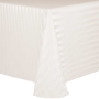 Poly Stripe Banquet Tablecloth - Ivory