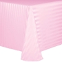 Poly Stripe Banquet Tablecloth - Light Pink