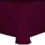 Poly Stripe Banquet Tablecloth - Burgundy