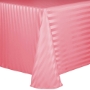 Poly Stripe Banquet Tablecloth - Duty Rose